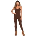 thumbnail image 1 of Leg Avenue Women's Basic Spandex Unitard DIY Costume Piece, Brown, M-L, 1 of 5