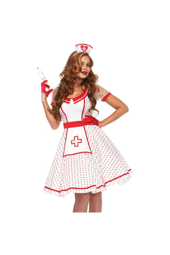 Women's Bedside Betty Sexy Retro Nurse Costume