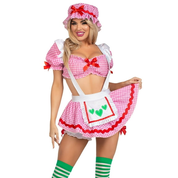 Leg Avenue Women's Berry Babe Halloween Costume, Pink, Medium