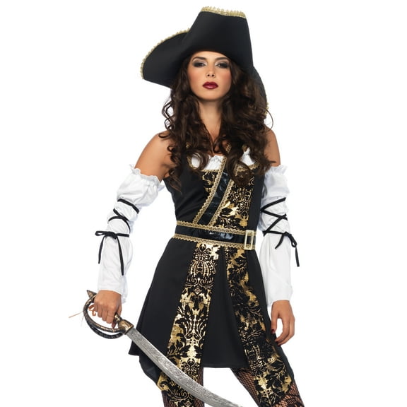Leg Avenue Women's Black Sea Sexy Pirate Costume