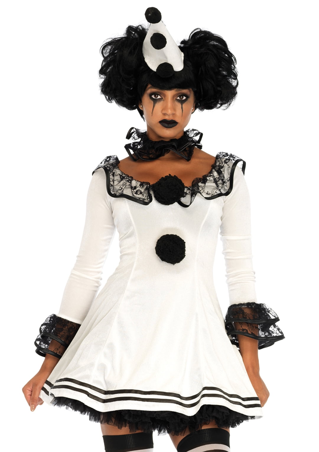 Halloween Costume White Headwear Dress Polyester Women Corpse