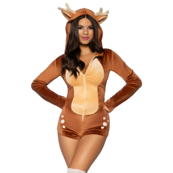 Leg Avenue Women's Cozy Fawn Romper Costume