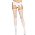 thumbnail image 1 of Leg Avenue Women's Daisy Dot FishFishnet Stockings With Scalloped Top, 1 of 1
