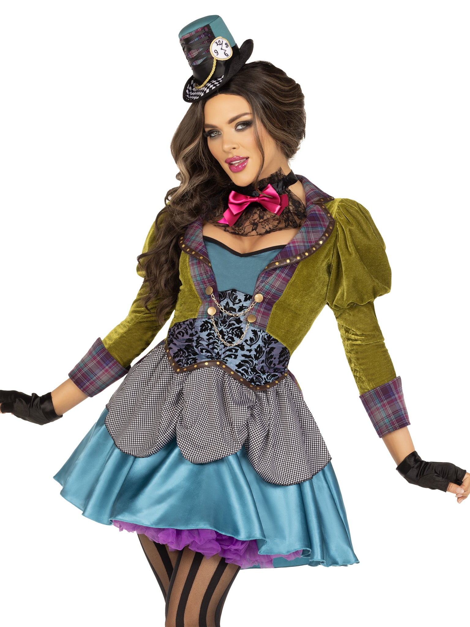 chinese dress ladies Delightful Hatter Plus Size Costume 1X/2X
