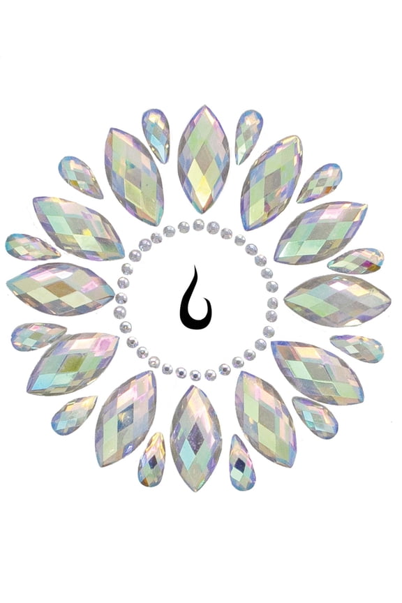 Women's Fluer Adhesive Body Jewels Sticker