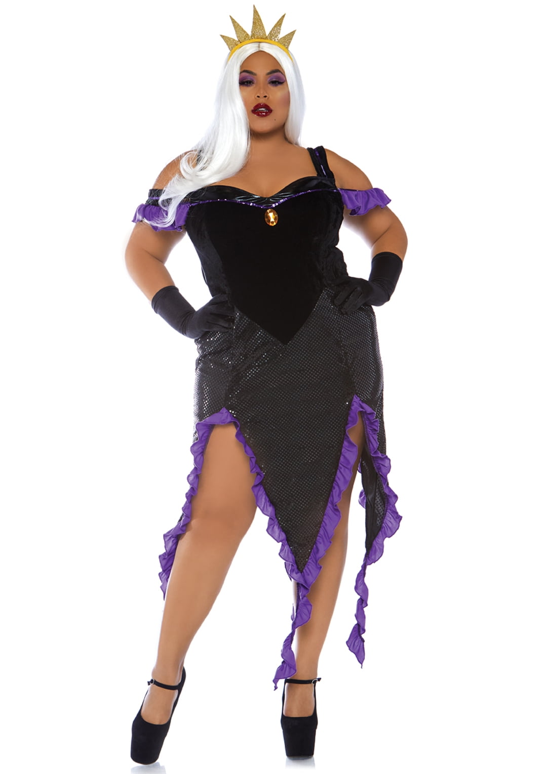 Leg Avenue The Little Mermaid Sea Witch Women's Halloween Fancy-Dress Costume for Adult, Plus Size - Walmart.com