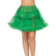 thumbnail image 1 of Leg Avenue Women's Layered Tulle Petticoat, Kelly Green, One Size, 1 of 2