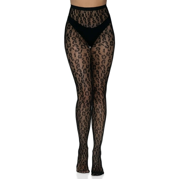 Leg Avenue Women's Leopard net tights