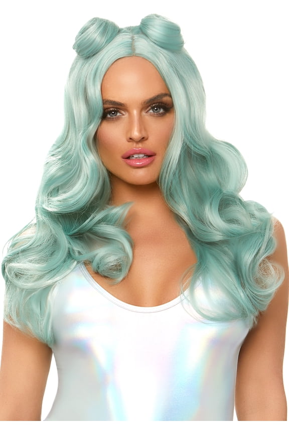 Women's Long Beachy Buns Wig