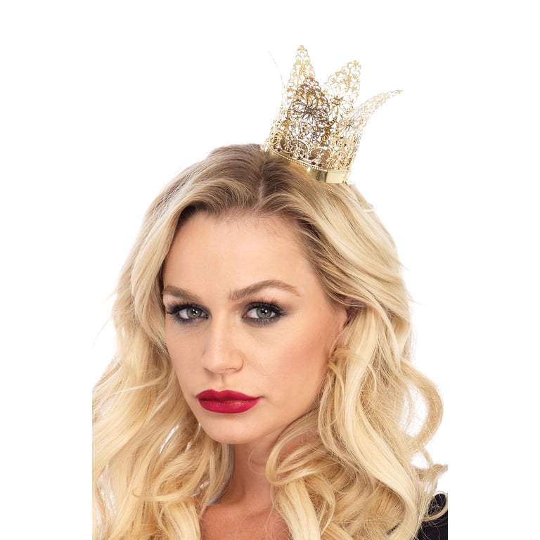Leg Avenue Elegant Black and Gold Crown Headbands Leg Avenue Women main image 4