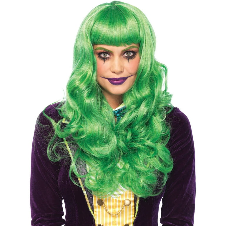 Leg Avenue Women s Misfit Long Wavy Green Wig Walmart