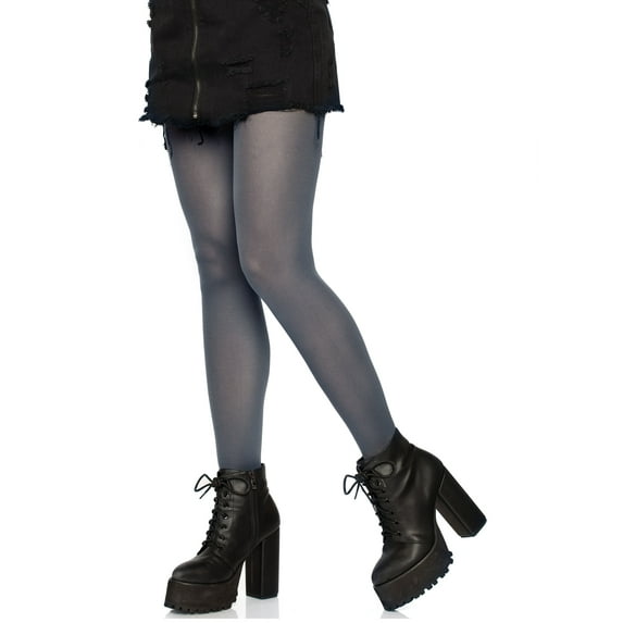 Leg Avenue Women’s Nylon Tights, Gray, One Size