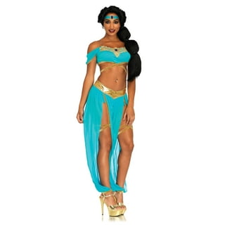 Jasmine Aladdin Harem Girl Genie Fancy Dress Up Halloween Sexy