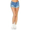 thumbnail image 1 of Leg Avenue Women's Rainbow Striped Fishnet Tights, 1 of 2