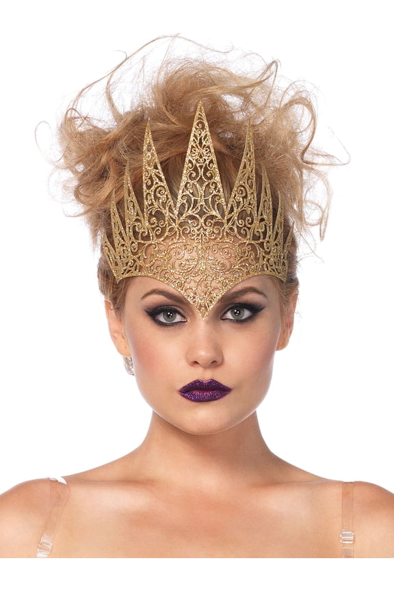 Women's Royal Gold Crown Halloween Accessory
