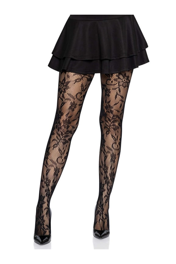 Women's Seamless Chantilly Floral Lace Tights