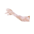 thumbnail image 1 of Leg Avenue Women's Seamless opera length floral net gloves, White, One Size, 1 of 2