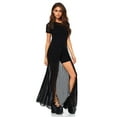 thumbnail image 1 of Leg Avenue Women's Sheer Mesh High Slit Long Dress, 1 of 5