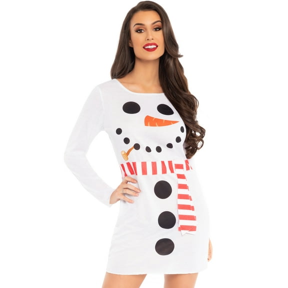 Leg Avenue Women's Snowman T-Shirt Dress