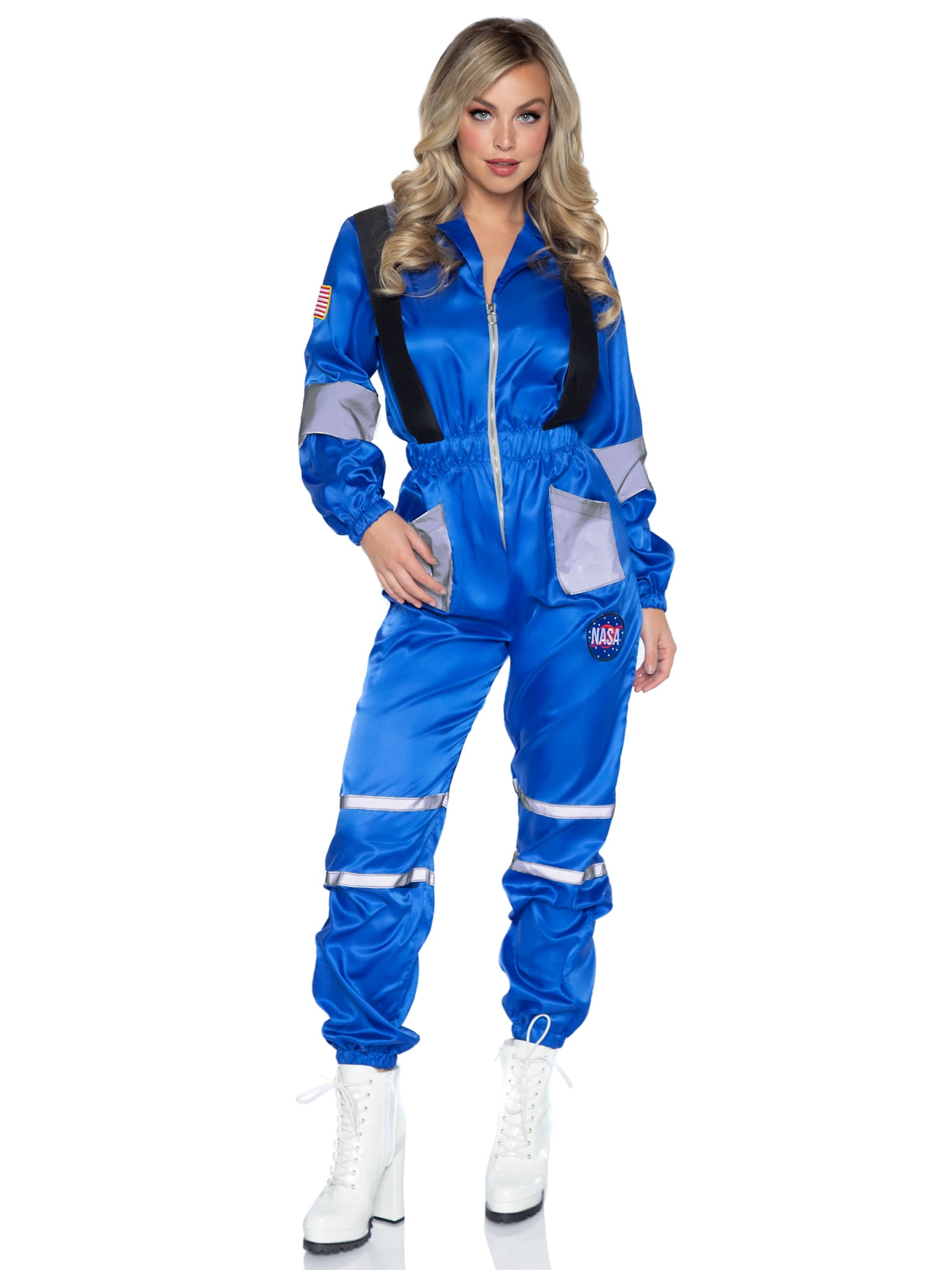 Leg Avenue Women's Space Explorer Spacesuit Halloween Costume, Blue, X-Large