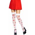 thumbnail image 1 of Leg Avenue Women's Spandex Sheer Polka Dot Cherry Thigh Highs, 1 of 3
