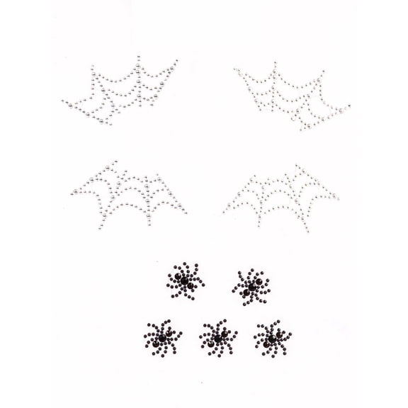 Leg Avenue Women's Spider Web Face Jewels Sticker