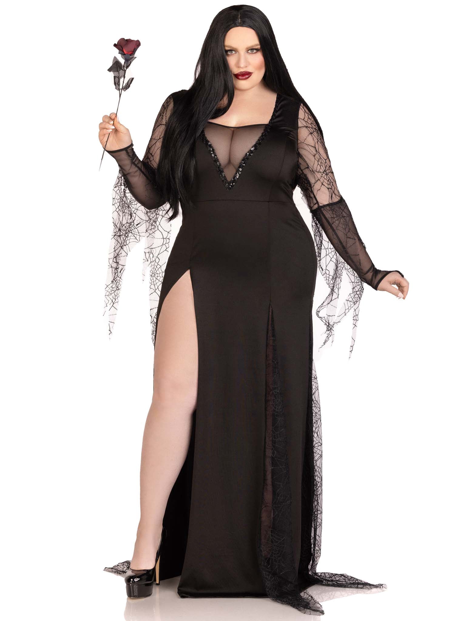 backless spiderweb dress Gothic Sexy Black Spider Web Dress main image 0