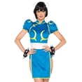 thumbnail image 1 of Leg Avenue Women's Street Fighter Chun-Li Costume, Blue, X-Large, 1 of 3