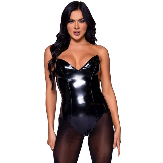 Leg Avenue Women's Vinyl Bodysuit DIY Costume Piece