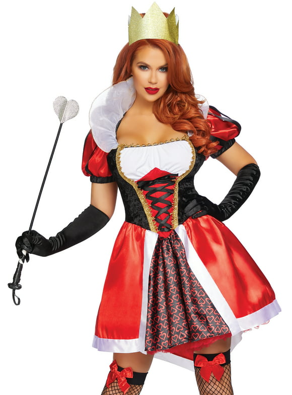 Leg Avenue Women's Wonderland Queen of Hearts Costume