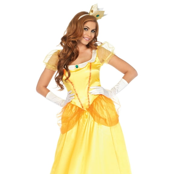 Leg Avenue Women's Yellow Sunflower Princess Costume, Small, Yellow/Orange
