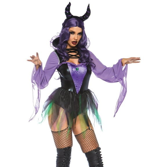 Leg Avenue Womens Maleficent Sorceress Halloween Costume