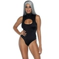 thumbnail image 1 of Leg Avenue Womens Sexy Costume Festival Spandex Keyhole Bodysuit, Black, S, 1 of 3