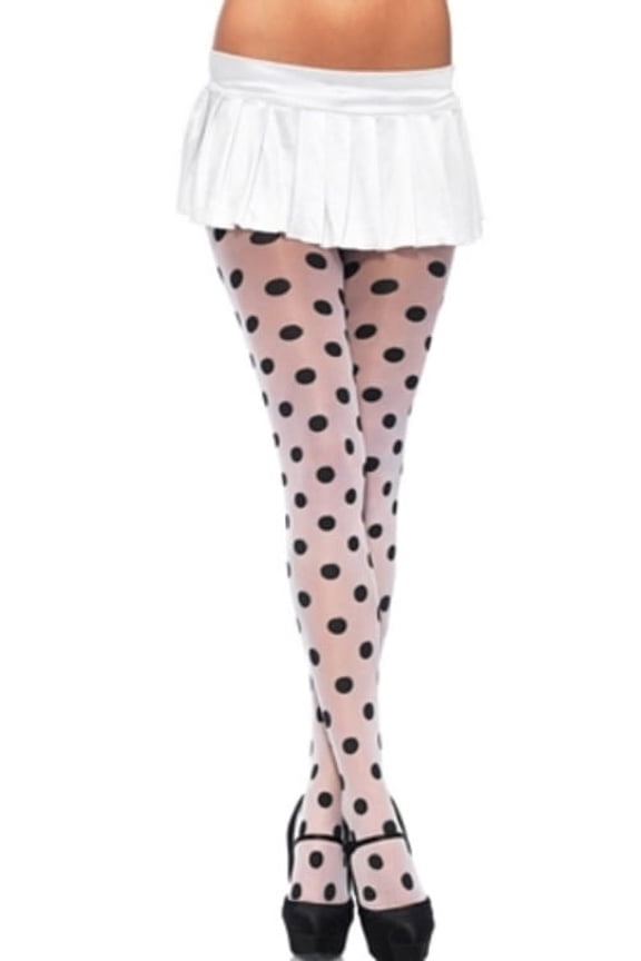 Womens Sheer Polka Dot Tights