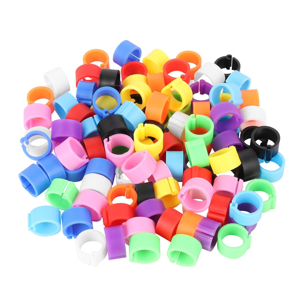 Leg Bands Rings Bird Chicken Foot Pigeon Identification Ring Poultry Band Clip Parrot Ankle