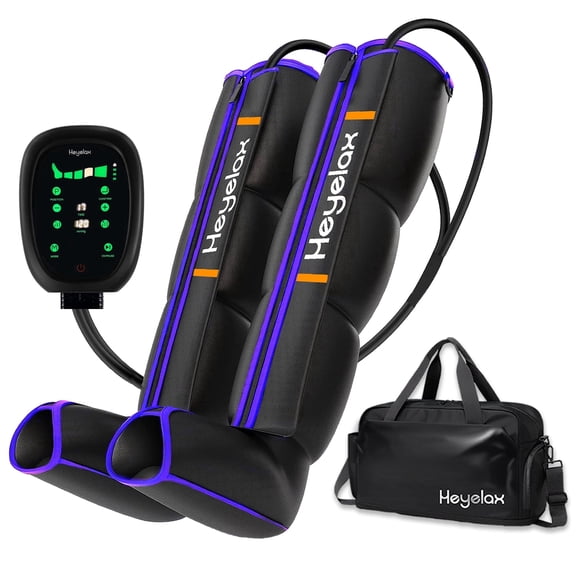 Leg Compression Massager for Circulation and Pain Relief , Air Compression Boots Sleeve for Fast Recovery,Cordless Leg Massager for Muscle Relaxation- for Athletes, Runners, Gym