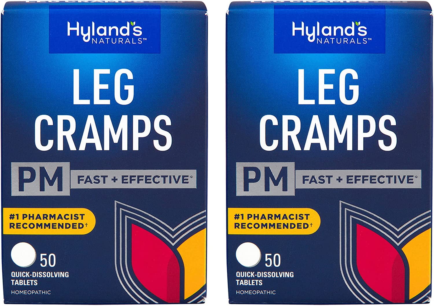 Leg Cramps PM Nighttime Cramp Relief Tablets, 50 Count (Pack Of 2