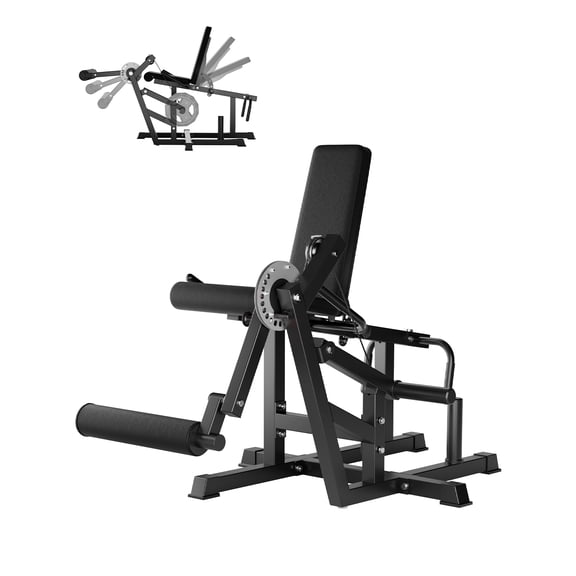 Leg Curl and Extension Machine for Home Gym, Adjustable Lower Body Workout Bench with Hip Thrust, Sit-Up, 700 lb Capacity.