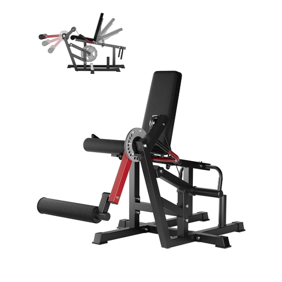 Leg Curl and Extension Machine for Home Gym, Adjustable Lower Body Workout Bench with Hip Thrust, Sit-Up, 700 lb Capacity.