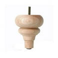 thumbnail image 1 of Leg Daddy 4" Unfinished Front Turned Sofa Leg, 1 of 6