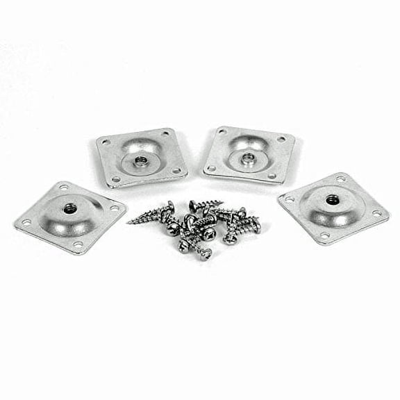 Leg Daddy 5/16" Threaded T-Plate for Sofa Leg Attachment Plates, Set of 4