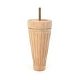 thumbnail image 1 of Leg Daddy 7" Unfinished Cylindrical Tapered Fluted Sofa Leg, Set of 2 (5/16"), 1 of 5