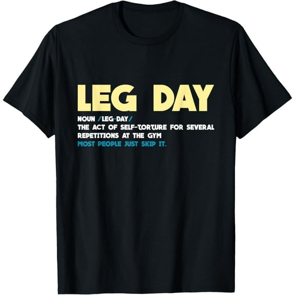 Leg Day Definition Gym Pump Oversized Gym Workout T-Shirt