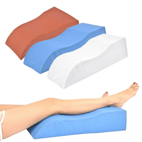 Leg Elevation Memory Foam Pillow with Removeable, Washable Cover