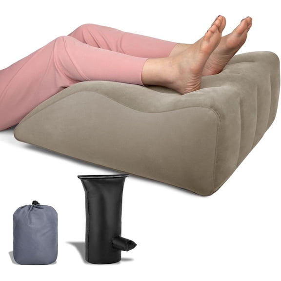 Leg Elevation Pillow - Inflatable Wedge Pillow for Sleeping Leg Pillows for Sleeping Portable Leg Pillow for Swelling, After Surgery, Blood Circulation
