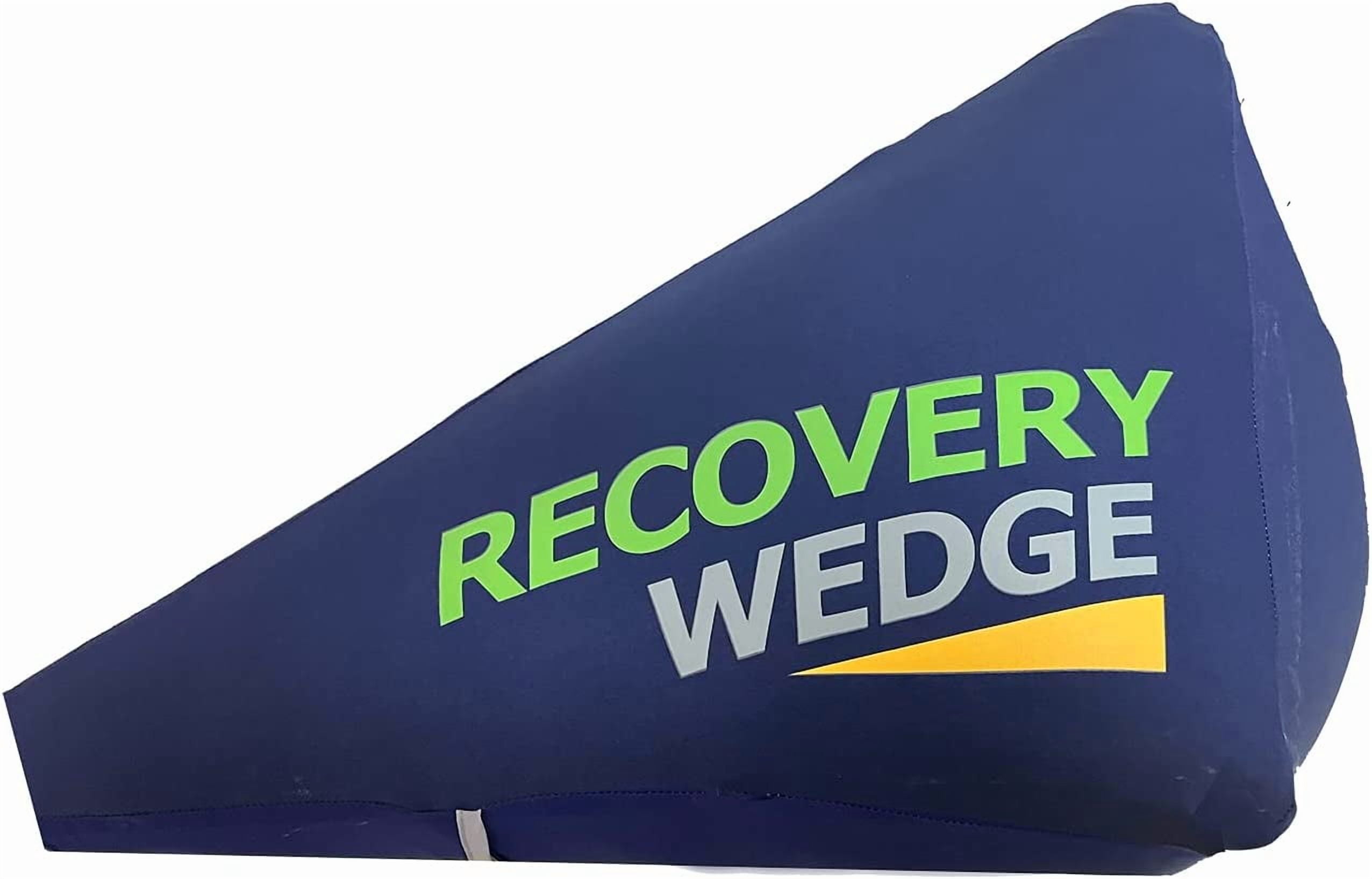 Leg Elevation Pillow by Recovery Wedge, Inflatable Wedge Pillow for Sleeping and Post-Surgical Recovery, Improve Circulation and Reduce Swelling, Speed Injury Recovery. (Large Triangle)