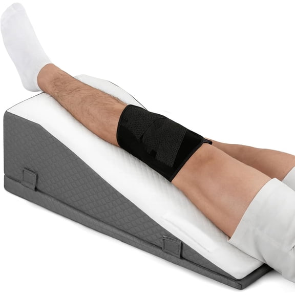 Leg Elevation Pillow for After Surgery  Adjustable Height Knee Surgery Recovery Leg Support Pillow, Designed for Knee Replacement Recovery, Single Leg Elevating Wedge
