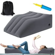Leg Elevation Pillows, Inflatable Wedge Pillows for Sleeping, Legs Reduce Swelling, Improve Blood Circulation,After Surgery, Back Support,Footrest,Dark Grey