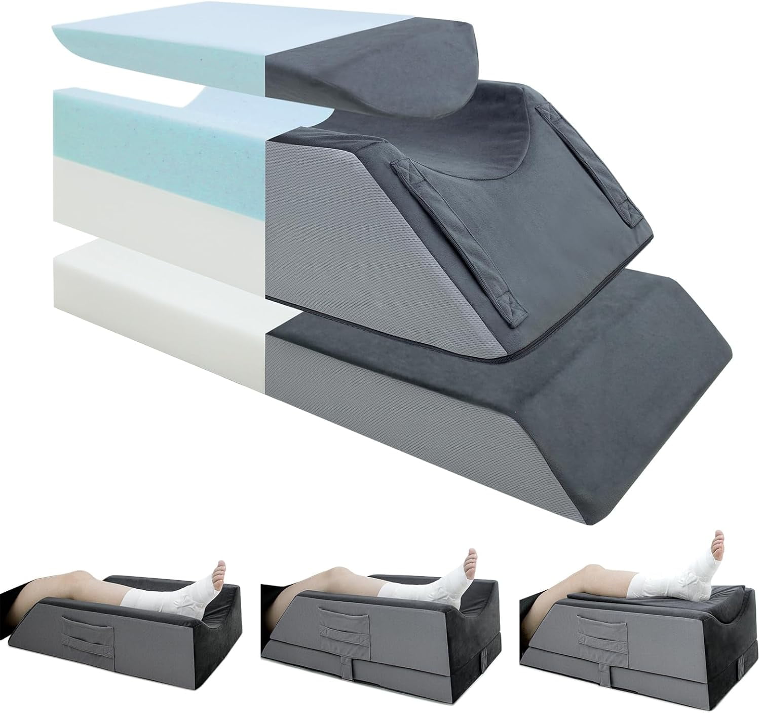 LIWEGHT Adjustable Leg Elevation Pillows For Swelling After Surgery - View #6