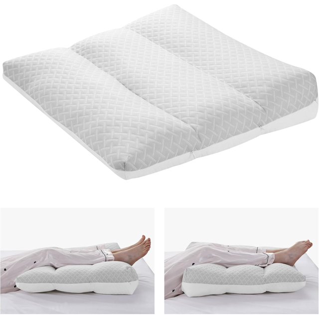 Leg Elevation Pillows, Triangle Height Adjustable Knee Wedge Pillow Bed Wedge for Sleeping, Leg